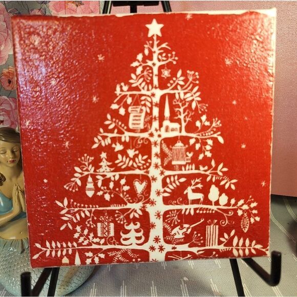 DECOUPAGE CANVAS PRINTS CHRISTMAS TREE 🎄 - Picture 1 of 1